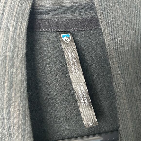 Kuhl Accel 1/2 Zip Pullover Black Large Fleece Lined Kangaroo Pocket - Picture 6 of 10